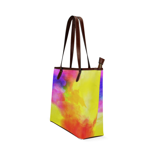 Watercolor abstraction 01 Shoulder Tote Bag (Model 1646)