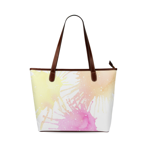 watercolor blotches Shoulder Tote Bag (Model 1646)