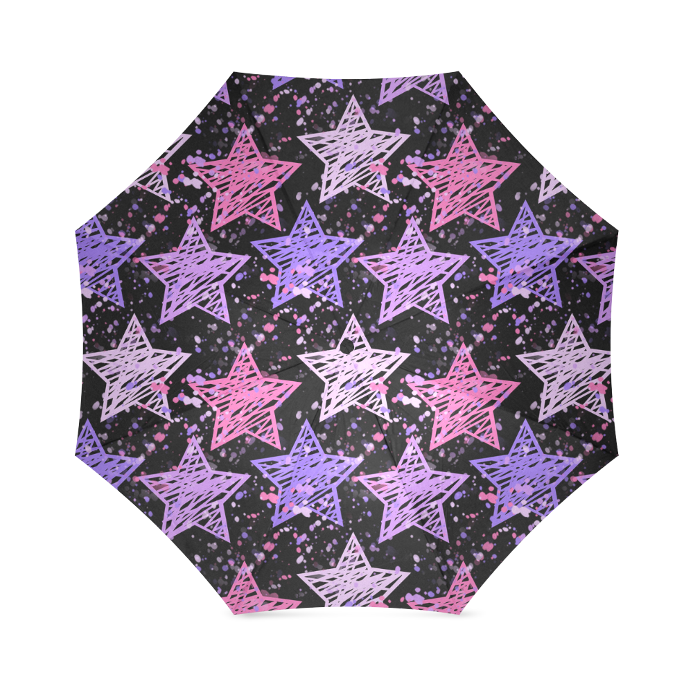 Painted Stars Foldable Umbrella (Model U01)