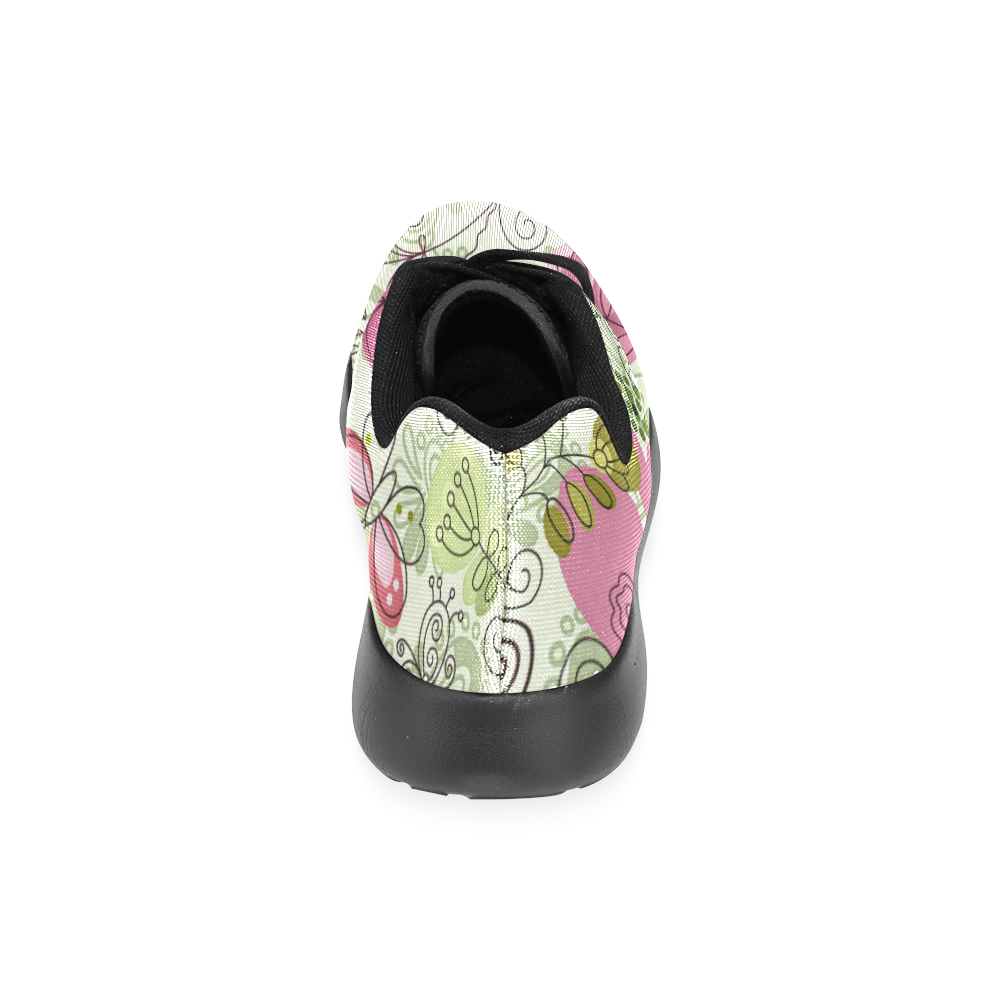 doodle flowers Women’s Running Shoes (Model 020)