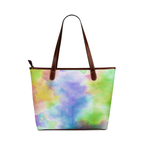 Watercolor abstraction 02 Shoulder Tote Bag (Model 1646)