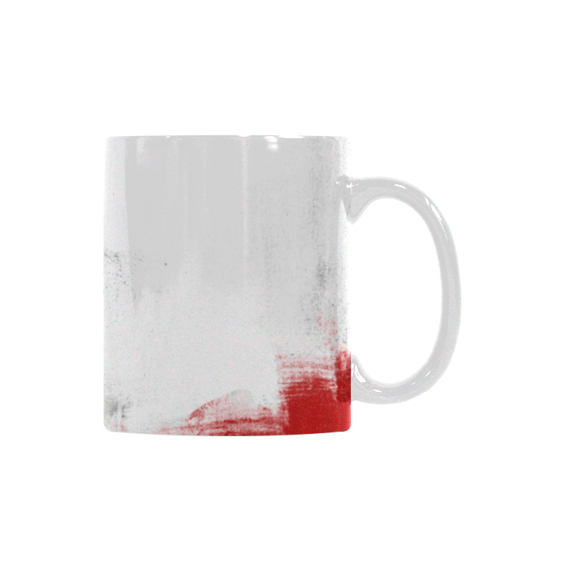 abstract red White Mug(11OZ)