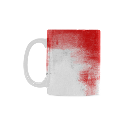 abstract red White Mug(11OZ)