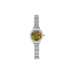 Foliage Patchwork #5 - Jera Nour Women's Italian Charm Watch(Model 107)