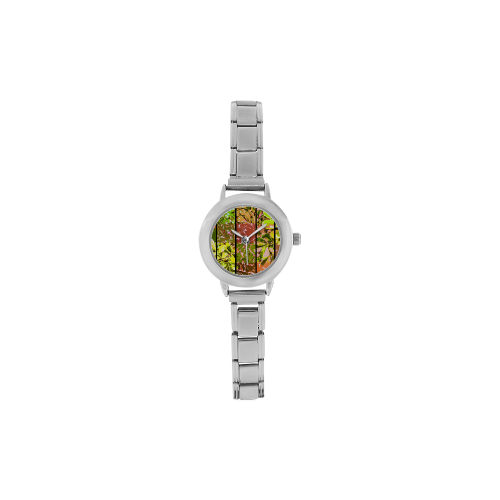 Foliage Patchwork #5 - Jera Nour Women's Italian Charm Watch(Model 107)