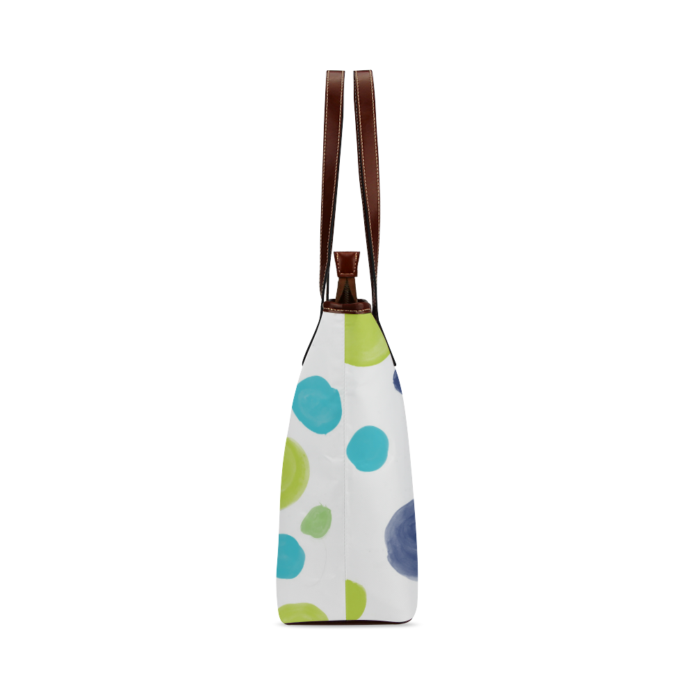 circle pattern Shoulder Tote Bag (Model 1646)