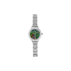 Foliage Patchwork #10 - Jera Nour Women's Italian Charm Watch(Model 107)