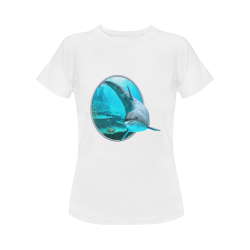 A proud dolphin swims in the ocean Women's Classic T-Shirt (Model T17）