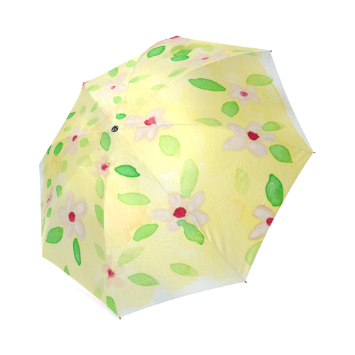 watercolor flower pattern Foldable Umbrella (Model U01)