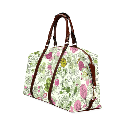 doodle flowers Classic Travel Bag (Model 1643)