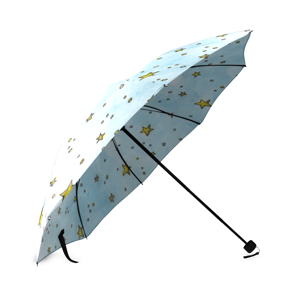 watercolor stars pattern Foldable Umbrella (Model U01)