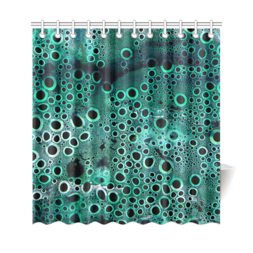 Green Bubbles Shower Curtain 69"x72"