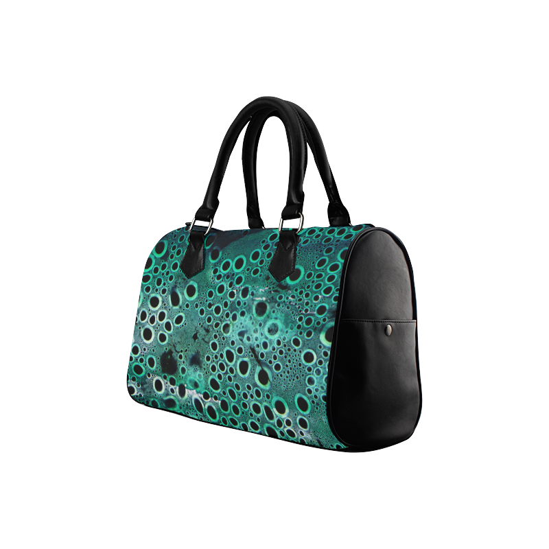 Green Bubbles Boston Handbag (Model 1621)