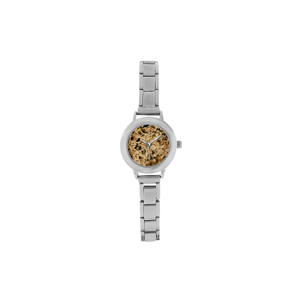 Foliage #2 Gold - Jera Nour Women's Italian Charm Watch(Model 107)