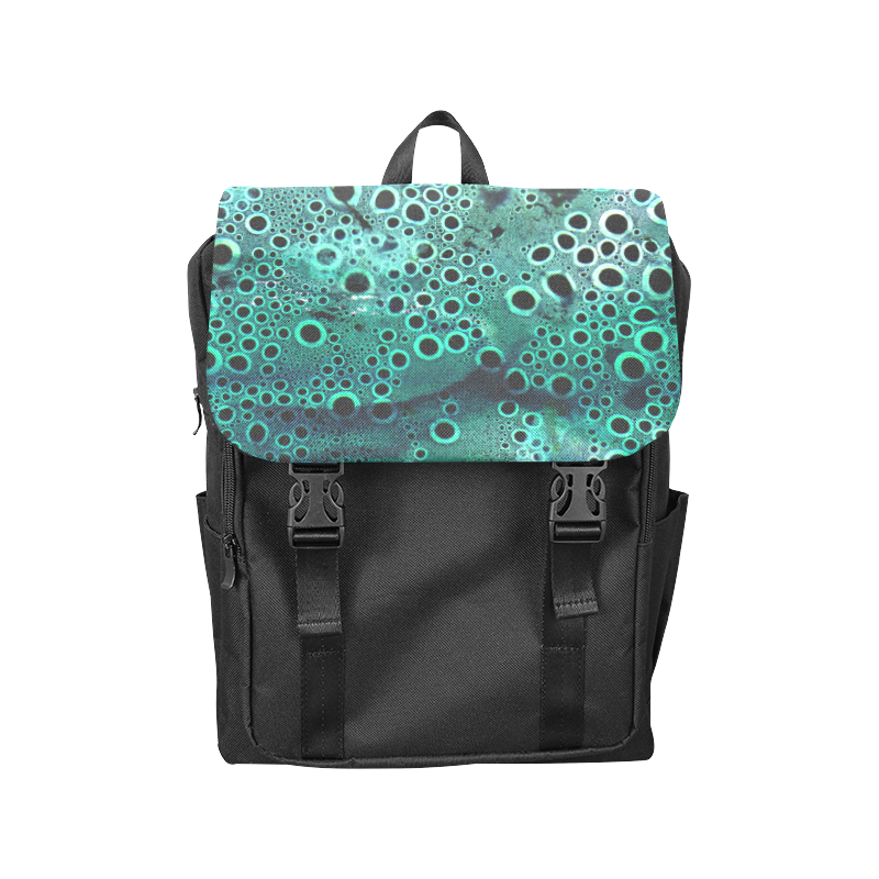 Green Bubbles Casual Shoulders Backpack (Model 1623)