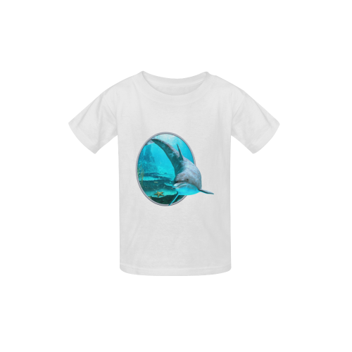 A proud dolphin swims in the ocean Kid's  Classic T-shirt (Model T22)