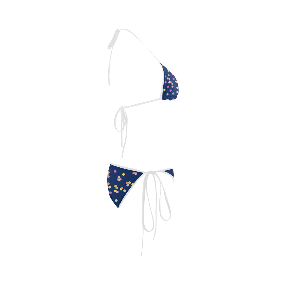 Playful Polka Dots Custom Bikini Swimsuit