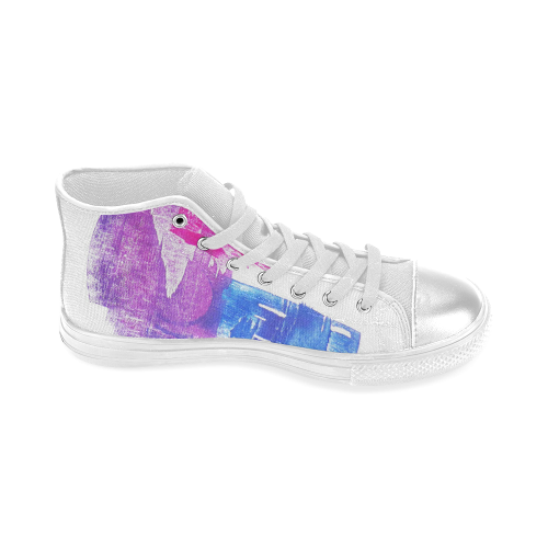 Colorful Movement Women's Classic High Top Canvas Shoes (Model 017)