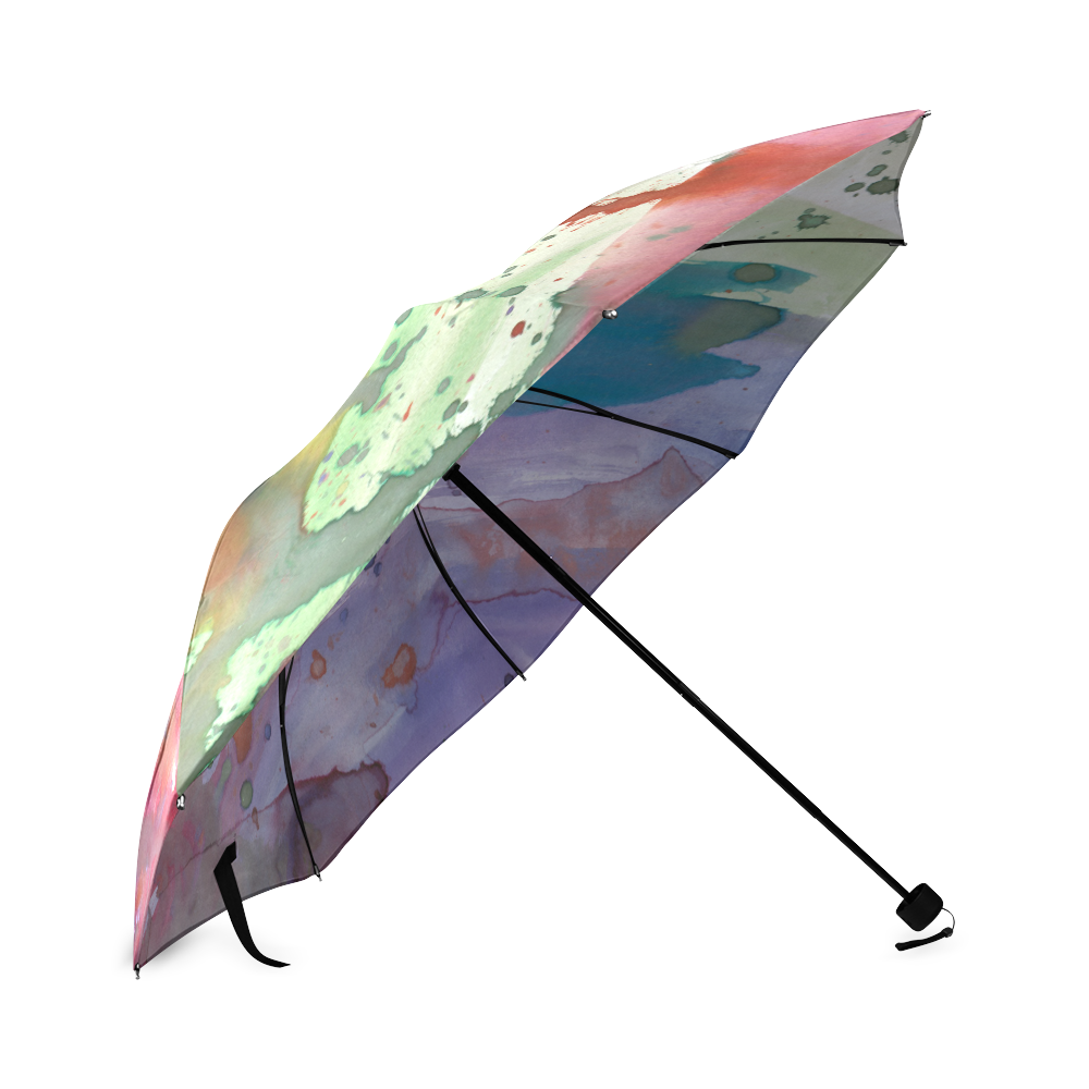 watercolor abstract painting Foldable Umbrella (Model U01)