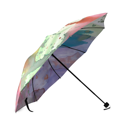 watercolor abstract painting Foldable Umbrella (Model U01)