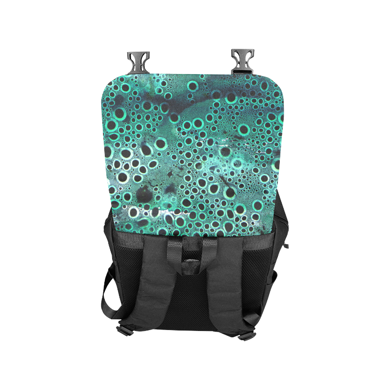 Green Bubbles Casual Shoulders Backpack (Model 1623)