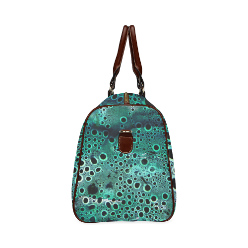 Green Bubbles Waterproof Travel Bag/Large (Model 1639)