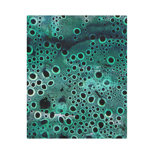 Green Bubbles Duvet Cover 86"x70" ( All-over-print)