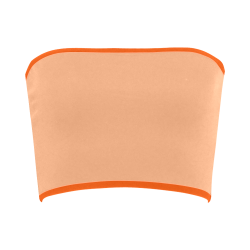 Peach Cobbler Color Accent Bandeau Top