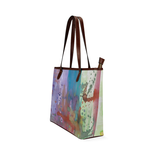 watercolor abstract painting Shoulder Tote Bag (Model 1646)