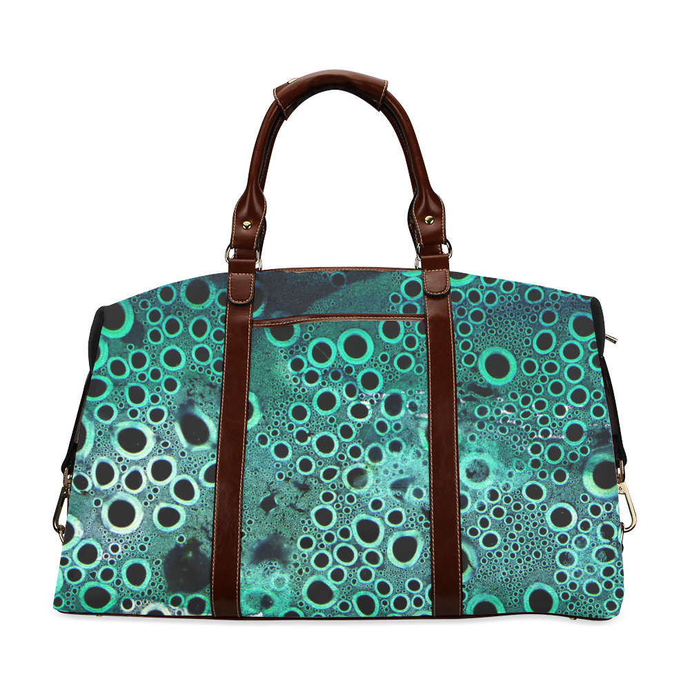 Green Bubbles Classic Travel Bag (Model 1643)