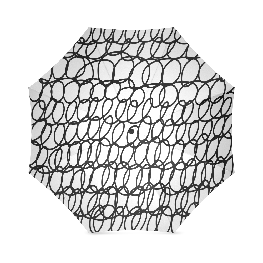 doodle circles Foldable Umbrella (Model U01)