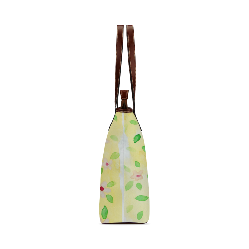 watercolor flower pattern Shoulder Tote Bag (Model 1646)