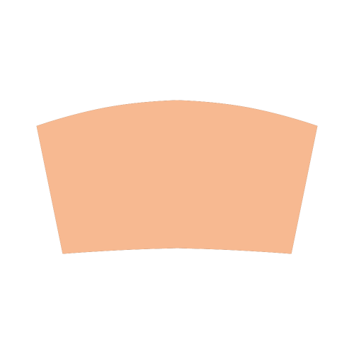 Peach Cobbler Color Accent Bandeau Top