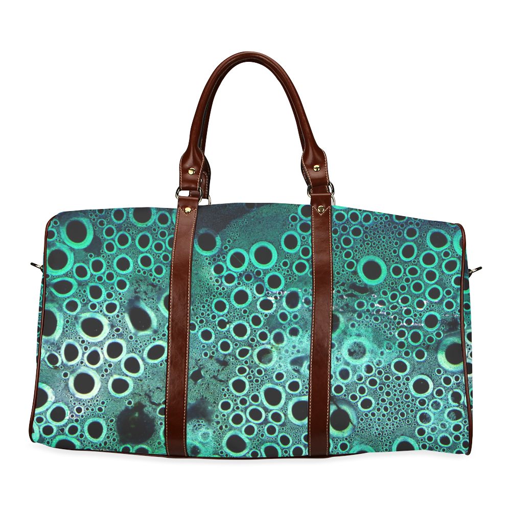 Green Bubbles Waterproof Travel Bag/Small (Model 1639)