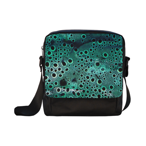 Green Bubbles Crossbody Nylon Bags (Model 1633)