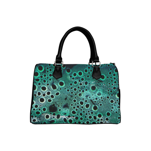 Green Bubbles Boston Handbag (Model 1621)