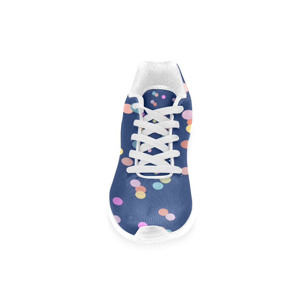 Playful Polka Dots Women’s Running Shoes (Model 020)