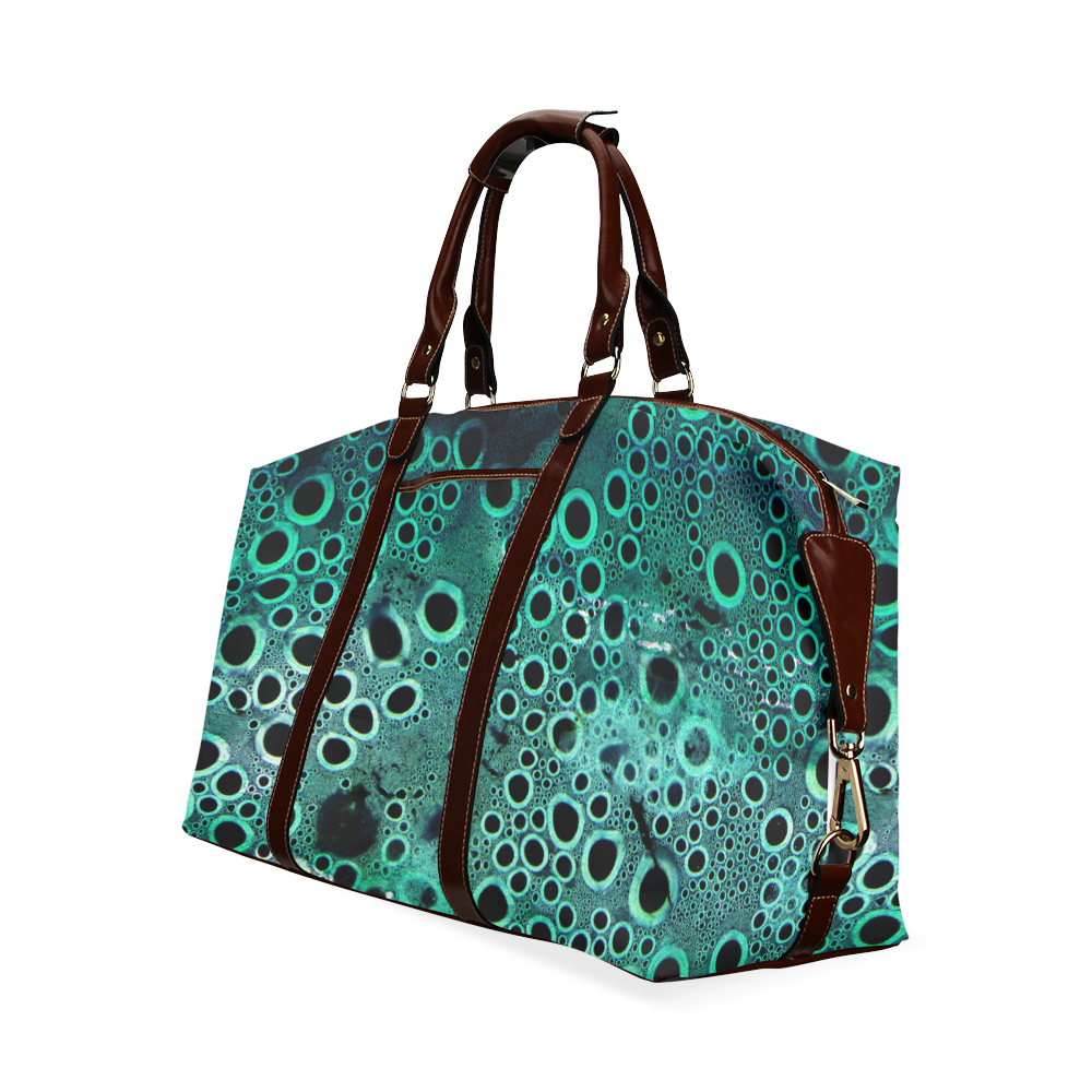 Green Bubbles Classic Travel Bag (Model 1643)
