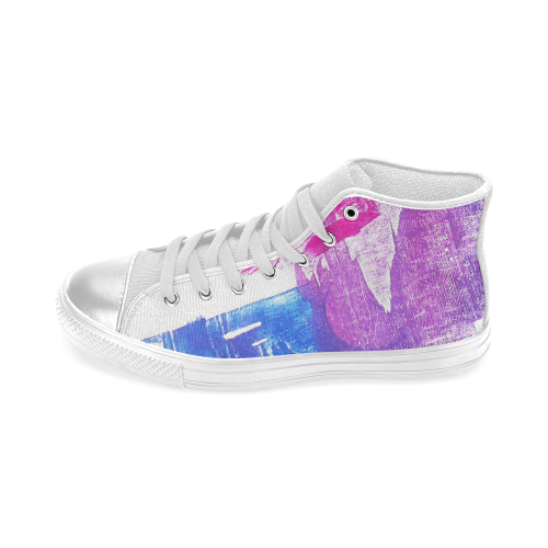 Colorful Movement Women's Classic High Top Canvas Shoes (Model 017)