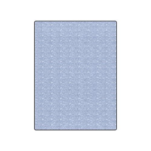 Lilac Gray Swirls Pattern Blanket 50"x60"