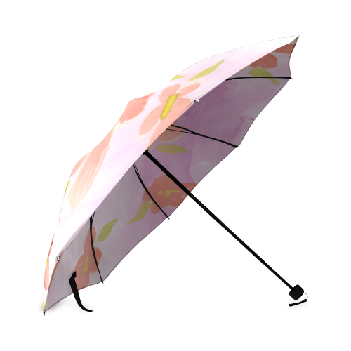 watercolor flower pattern Foldable Umbrella (Model U01)