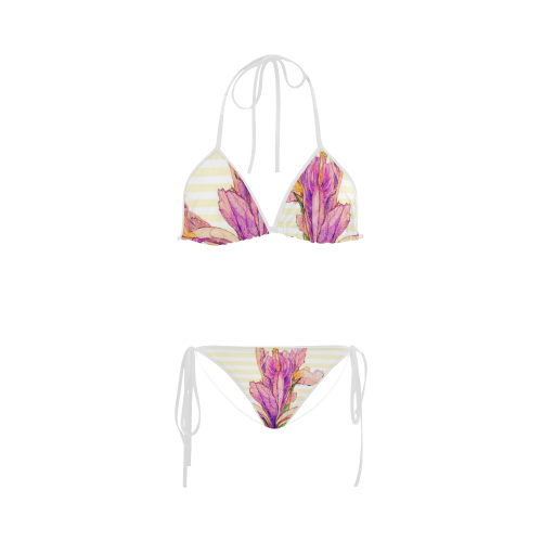 Purple Iris Custom Bikini Swimsuit