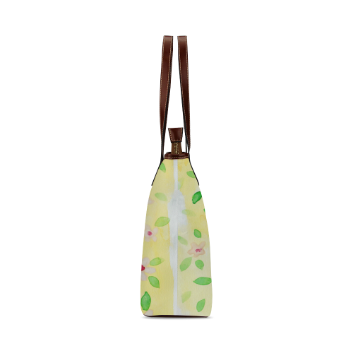 watercolor flower pattern Shoulder Tote Bag (Model 1646)