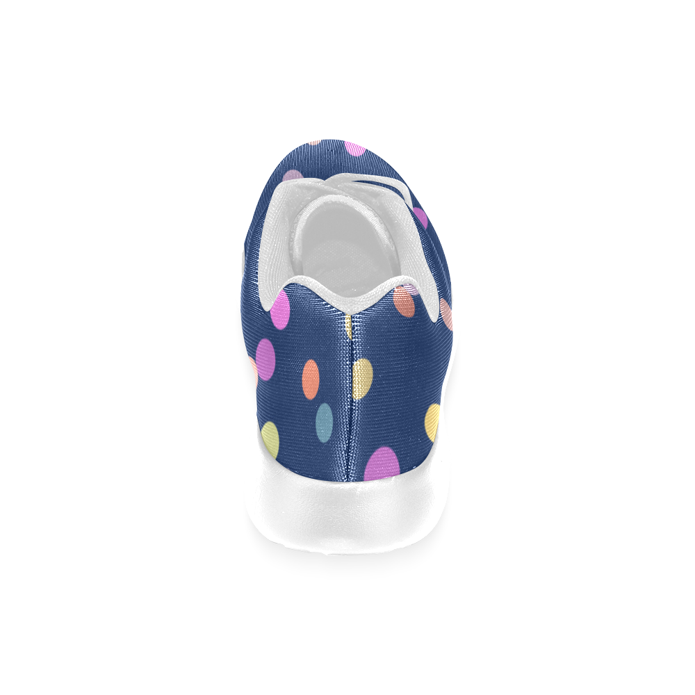Playful Polka Dots Women’s Running Shoes (Model 020)