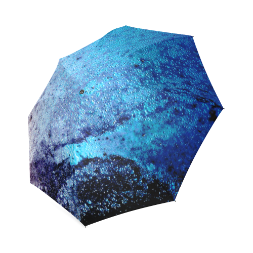 Textured Blue Foldable Umbrella (Model U01)