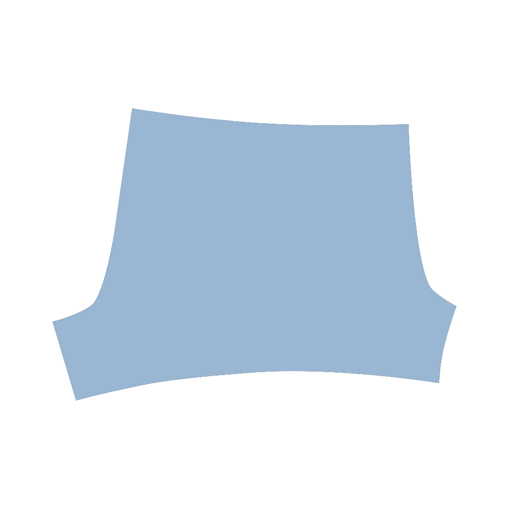 Placid Blue Color Accent Briseis Skinny Shorts (Model L04)