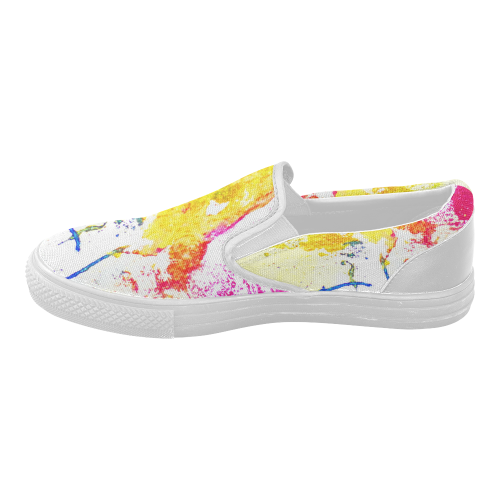 Yellow Dream Women's Slip-on Canvas Shoes (Model 019)