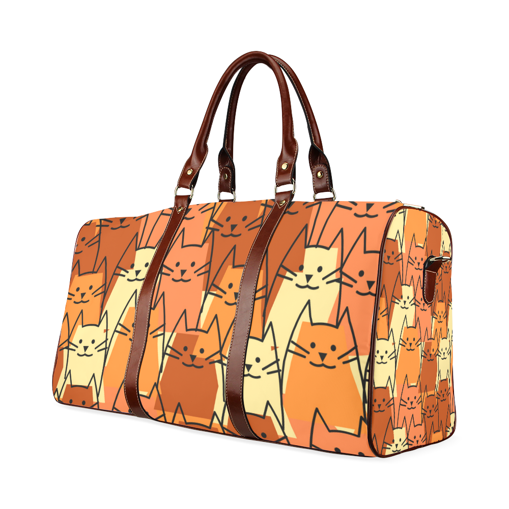 Cute Cats Waterproof Travel Bag/Small (Model 1639)
