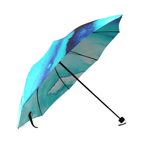 Tourqoise and Blue Foldable Umbrella (Model U01)