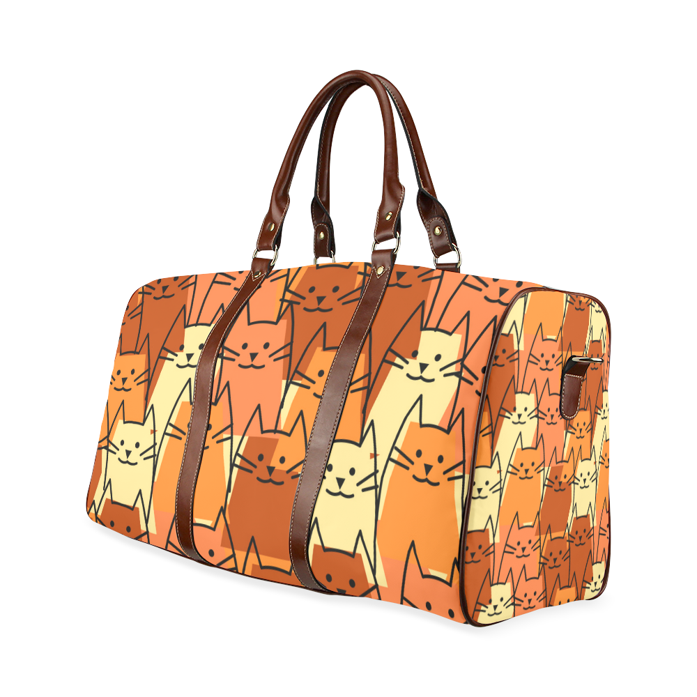 Cute Cats Waterproof Travel Bag/Small (Model 1639) ID D217788